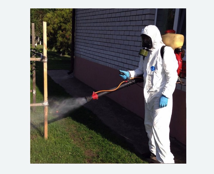 травля клещей на участке в Алапаевске